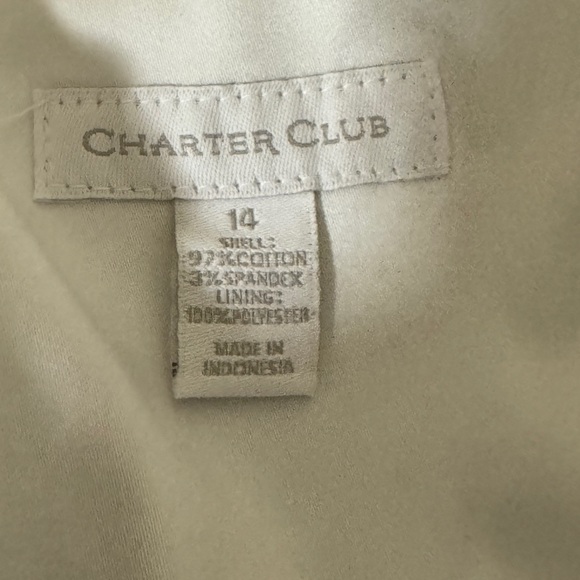 Charter Club Blue dress with White Trim- NWOT - Picture 7 of 7